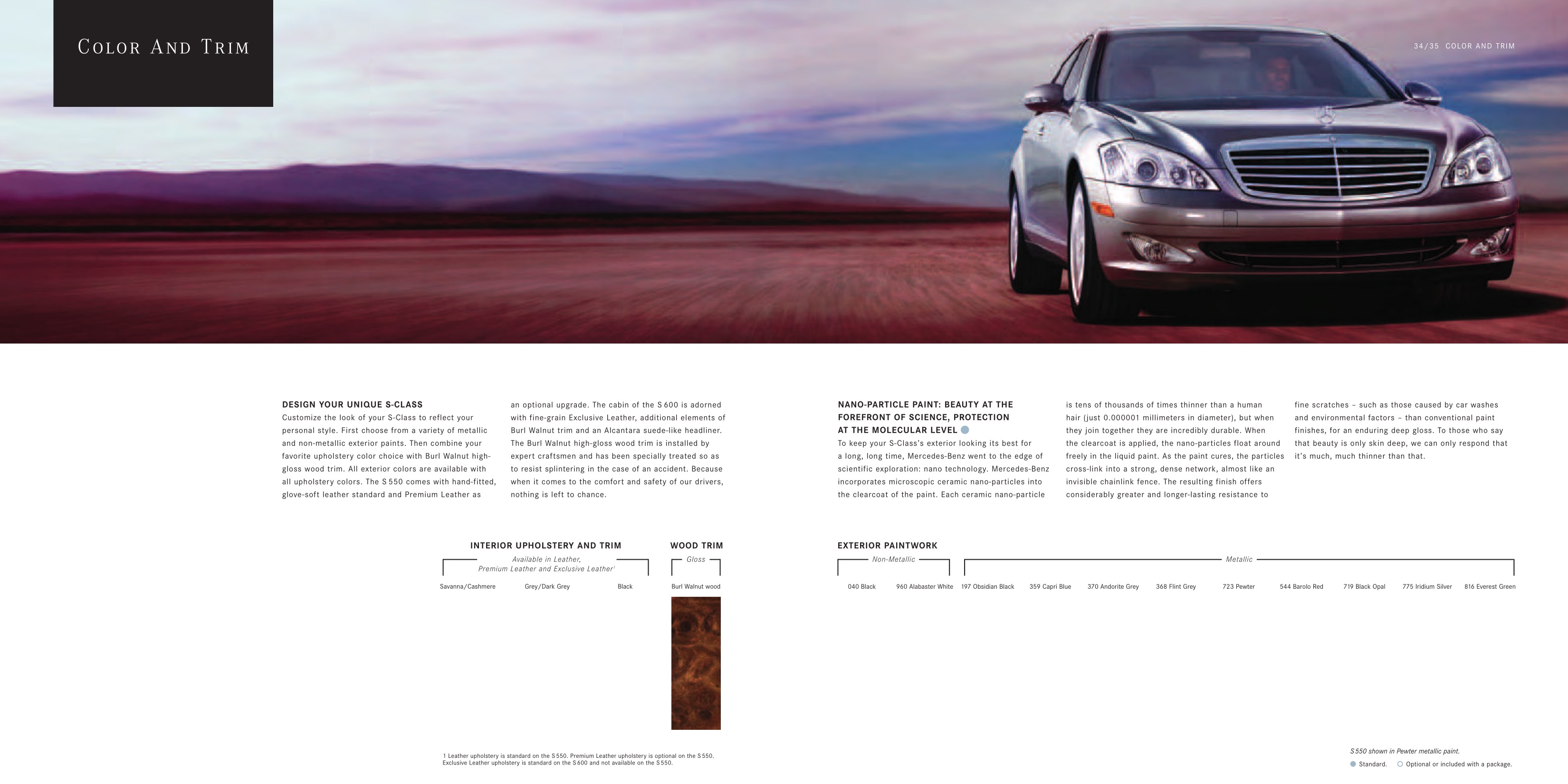 2007 Mercedes-Benz S-Class Brochure Page 4
